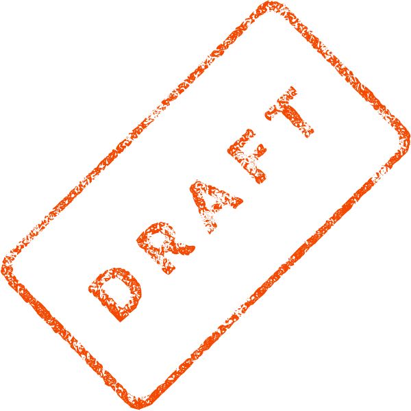 SVG Draft Business Stamp Vector