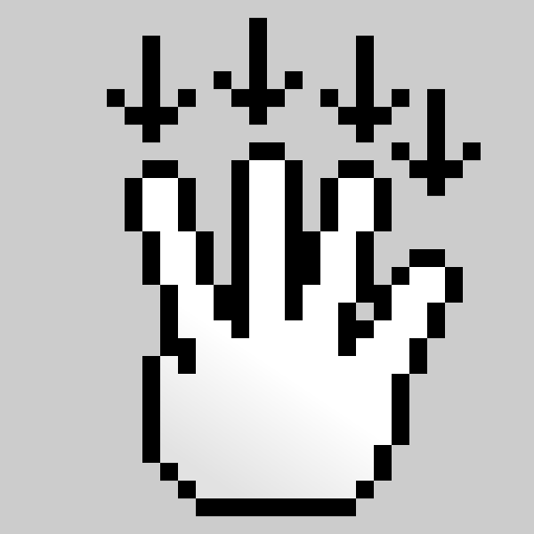 SVG Dragging down pointer