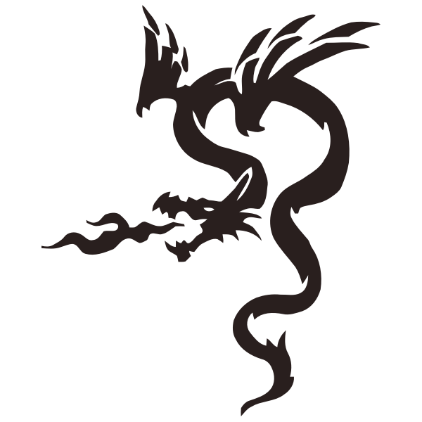 SVG Dragon and flame