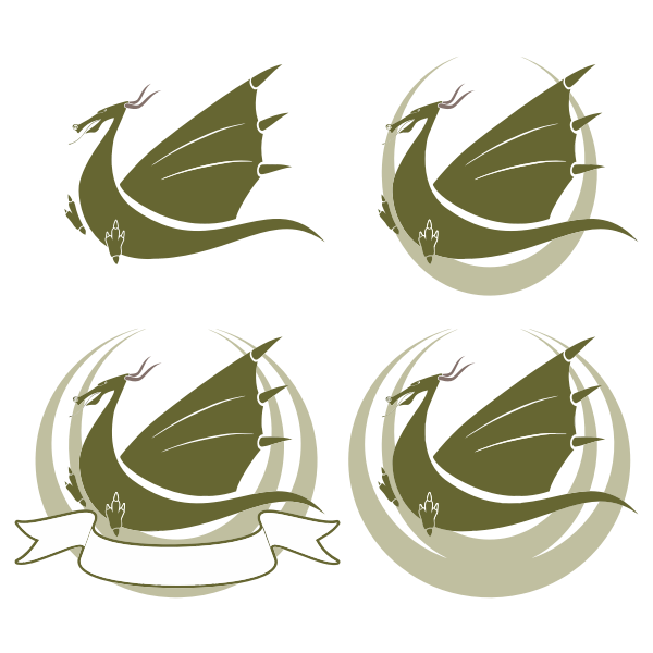 SVG Dragon logos