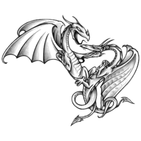 SVG Dragons in a fight