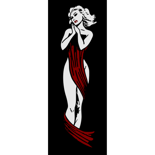 SVG Draped lady