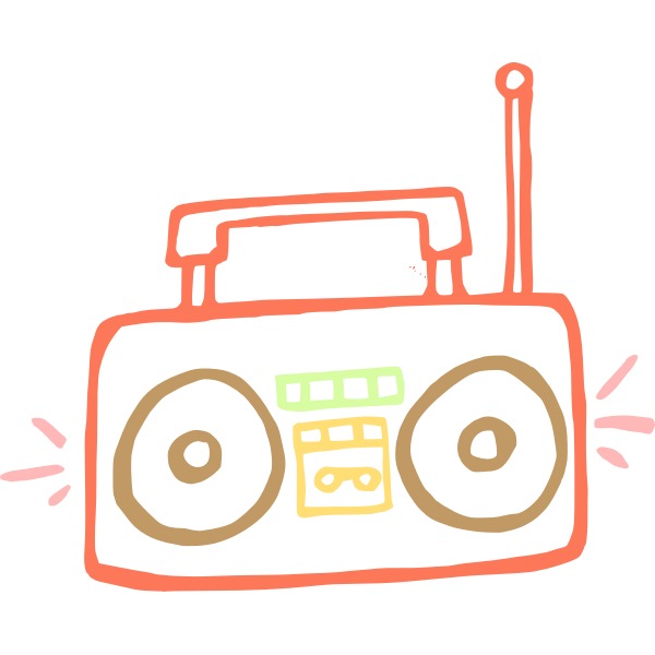 SVG Drawing of a radio receiver