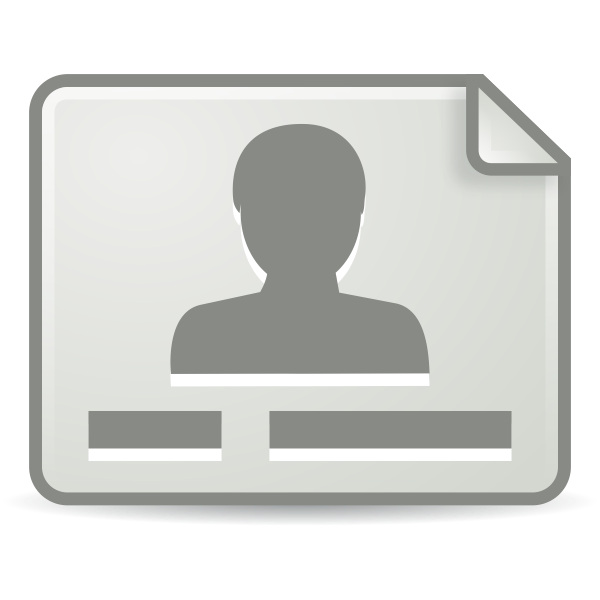 SVG Drawing of address book icon