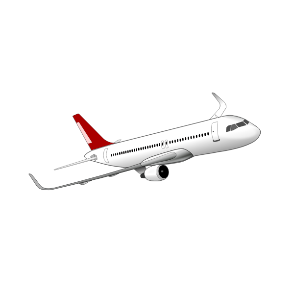 SVG Drawing of Airbus A320 plane