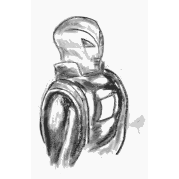 SVG Drawing of an alien