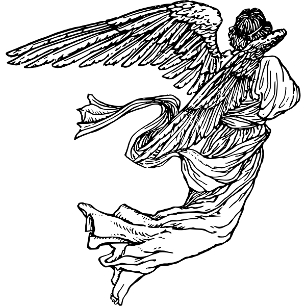 SVG Drawing of an angel
