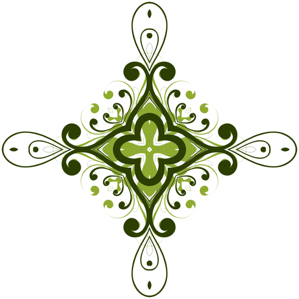 SVG Drawing of flower decoration