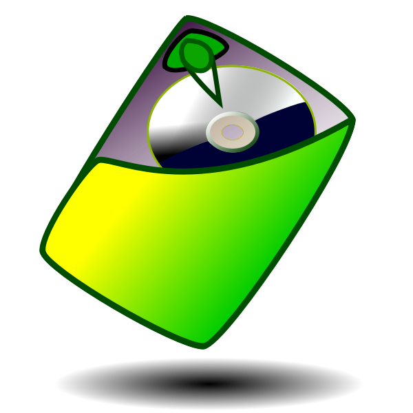 SVG Drawing of green HDD mount sign