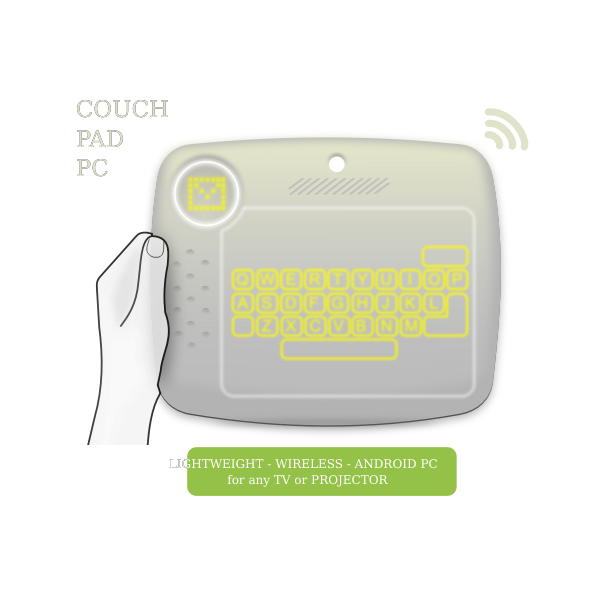 SVG Drawing of ligthweight PC for use with TV