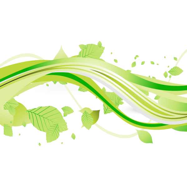 SVG Drawing of plant with green leaves