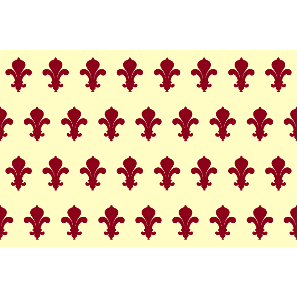 SVG Drawing of seamless pattern of red fleurs de lys
