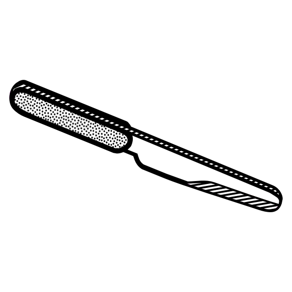 SVG Drawing of spotty handle knife