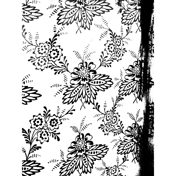 SVG Drawing of thin flowers decoration