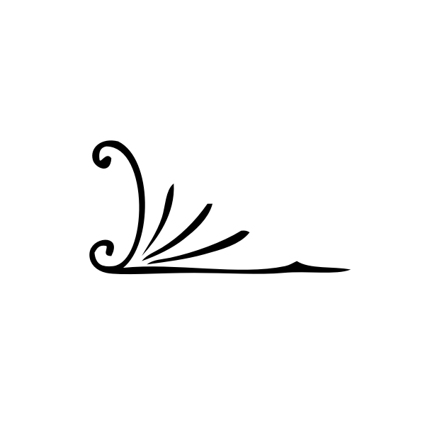 SVG Drawn black ornament