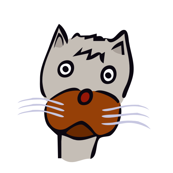 SVG drawn cat