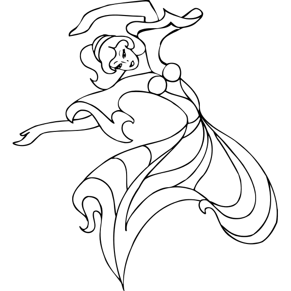 SVG Drawn dancer