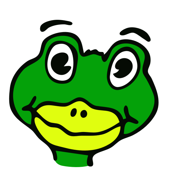SVG drawn frog