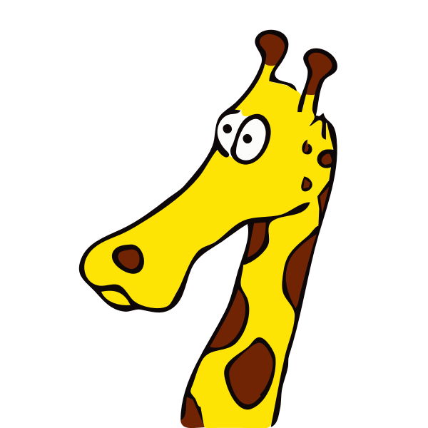 SVG drawn giraffe