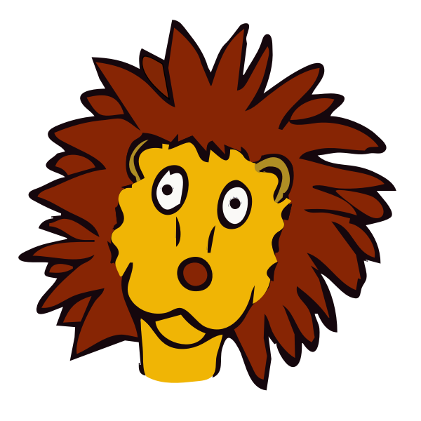 SVG drawn lion