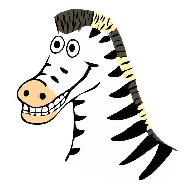 SVG drawn zebra
