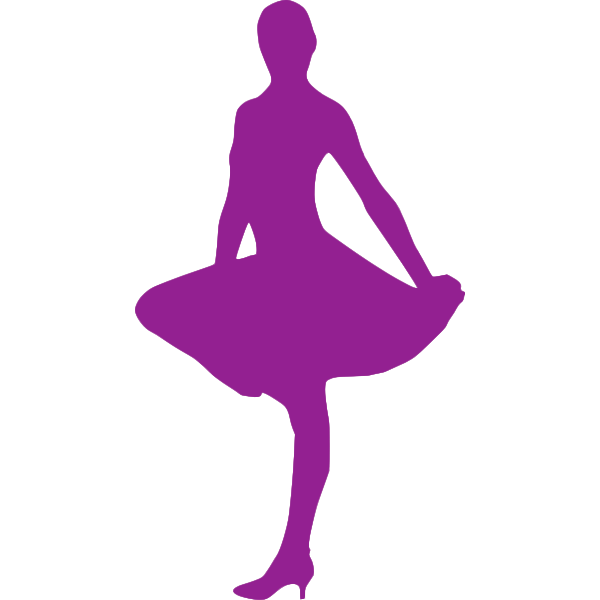 SVG Dressed up dancer