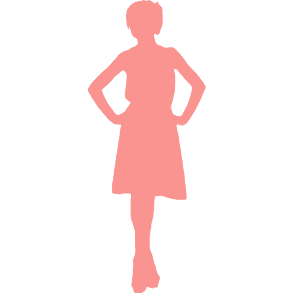 SVG Dressed up girl