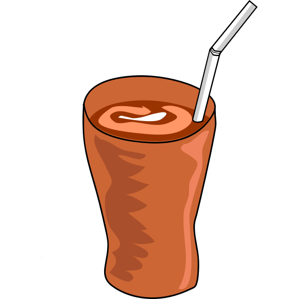 SVG Drink in a glass vector image