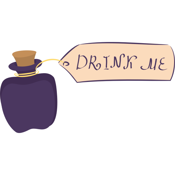 SVG Drink me bottle vector image