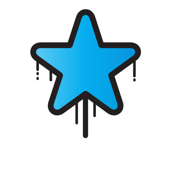 SVG Dripping star