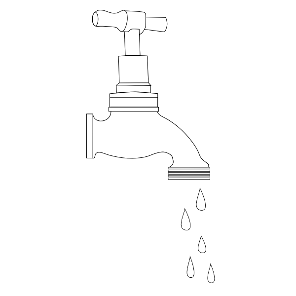 SVG Dripping tap