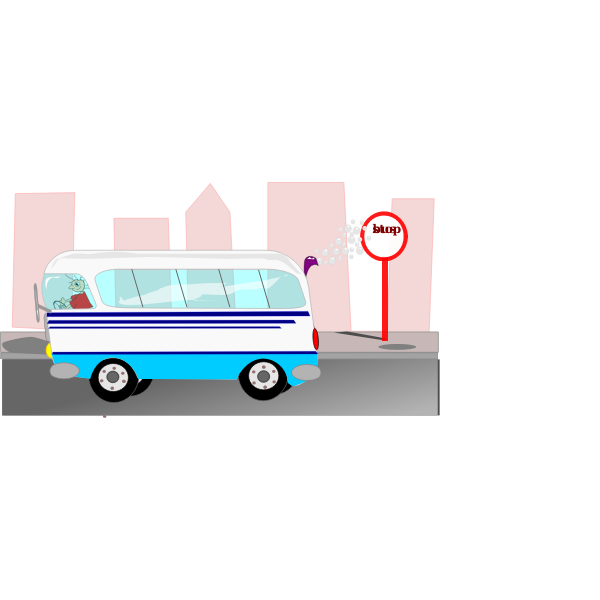 SVG Driving bus