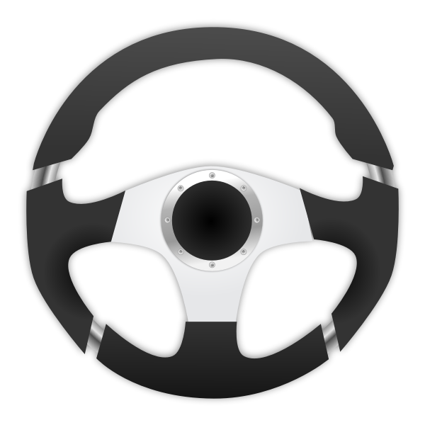 SVG Driving wheel vector image