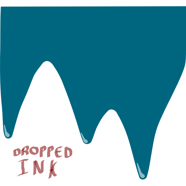 SVG dropped ink