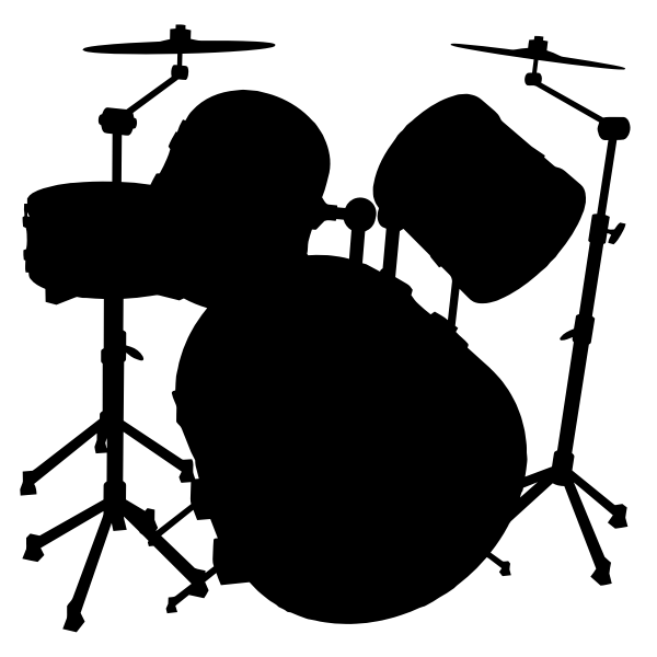 SVG Drum Set Silhouette