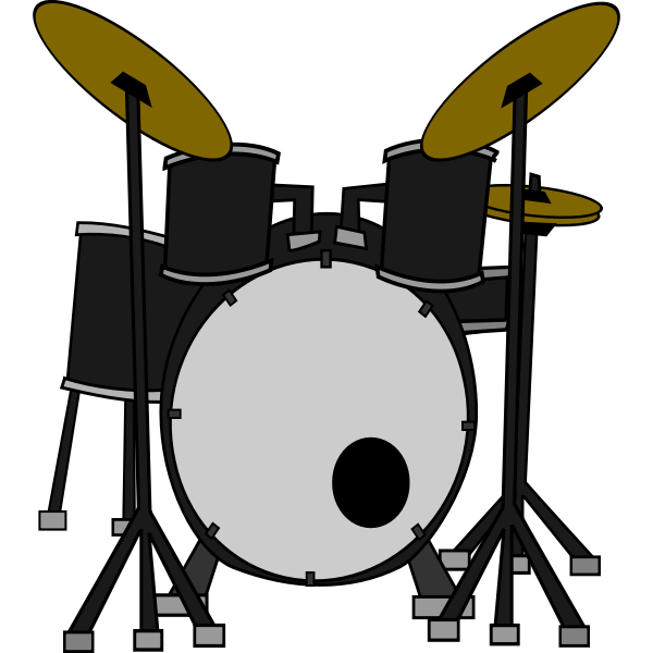 SVG Drums kit vector graphics