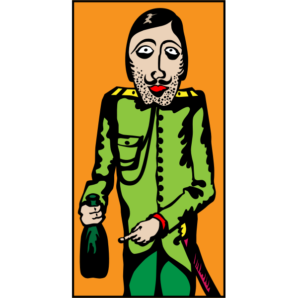 SVG Drunken Russian soldier
