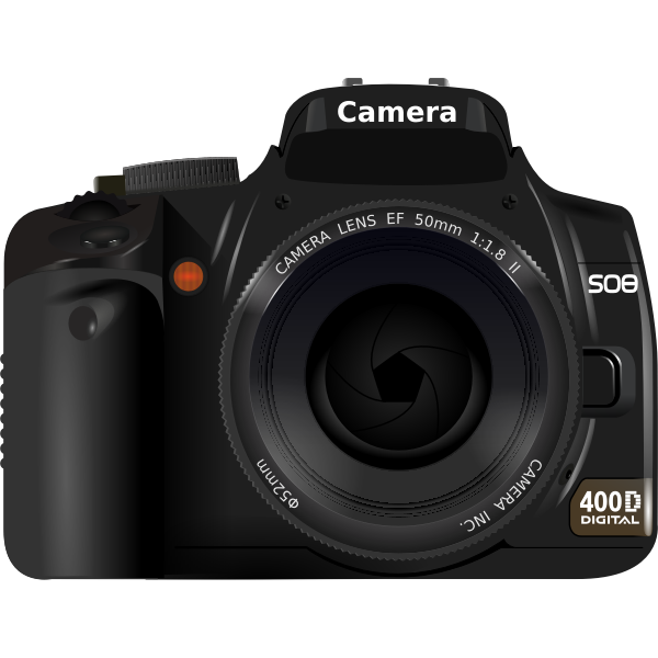 SVG DSLR Camera camera vector illustration