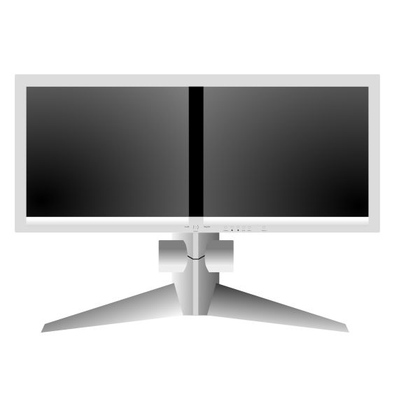 SVG Dual monitor vector image