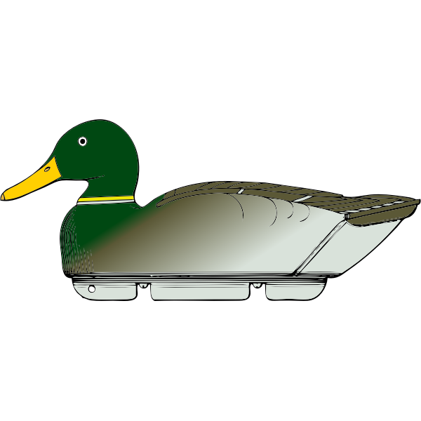 SVG duck decoy -side view