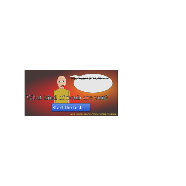SVG Dumb personality test vector image