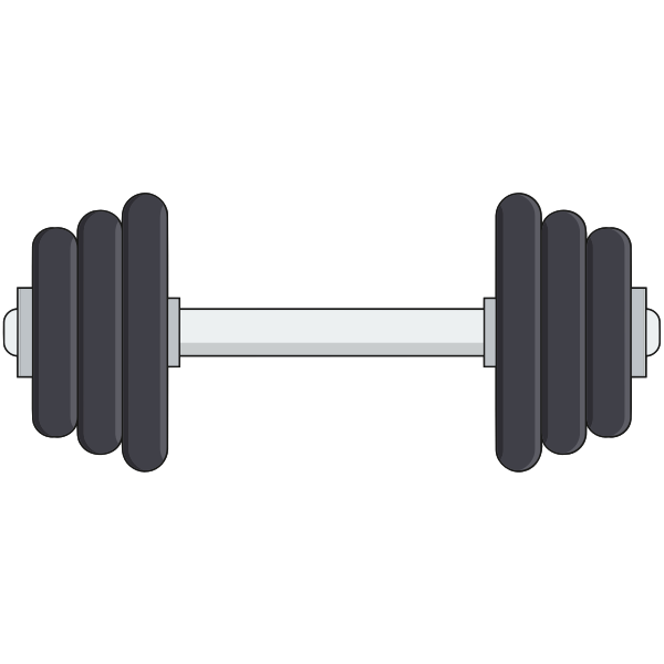 SVG Dumbbell vector image