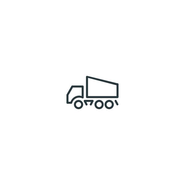 SVG Dump truck icon line art vector drawing