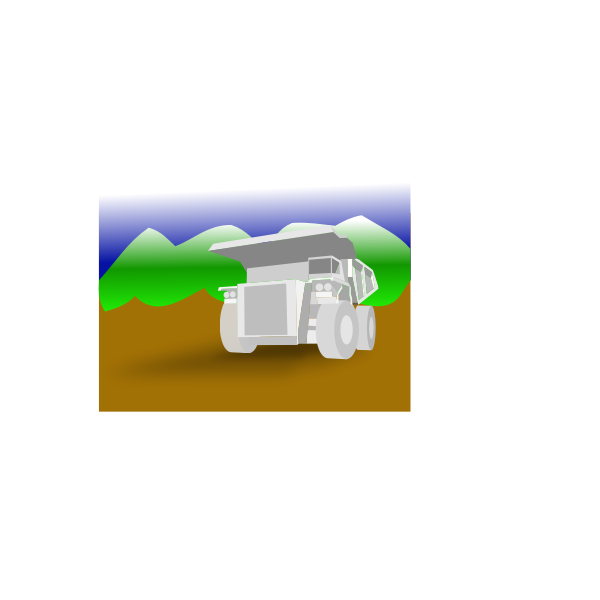 SVG Dump truck vector illustration