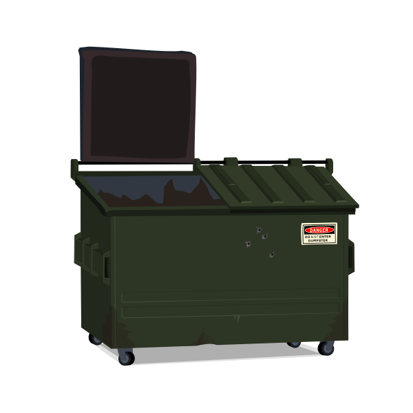 SVG Dumpster vector image