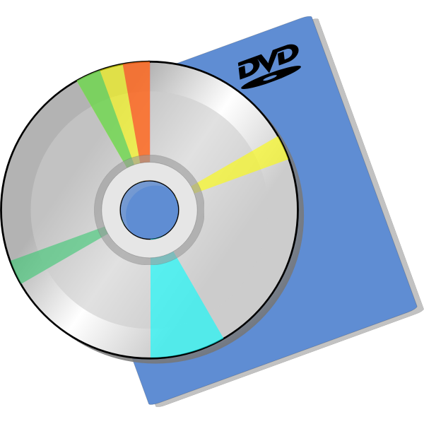 SVG DVD disc over a sleeve image