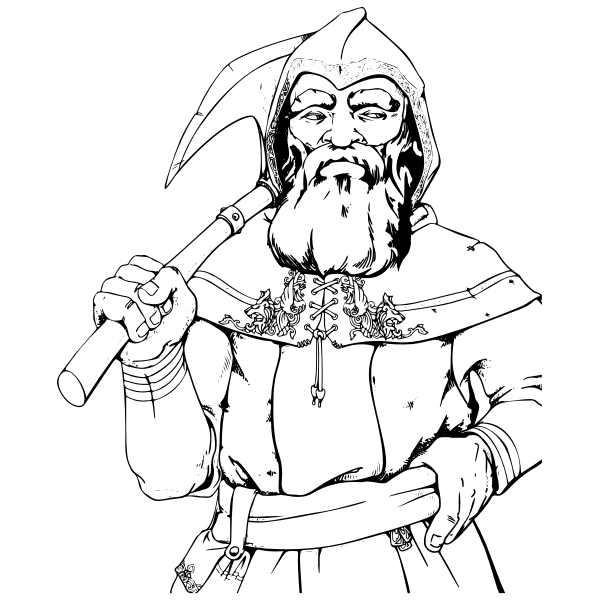 SVG Dwarf illustration