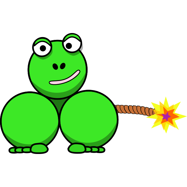 SVG Dynamite frog