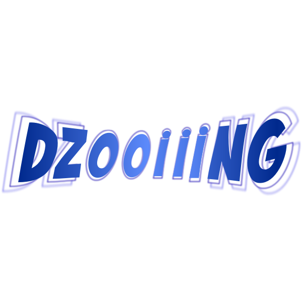 SVG Dzooiiing in color comics text