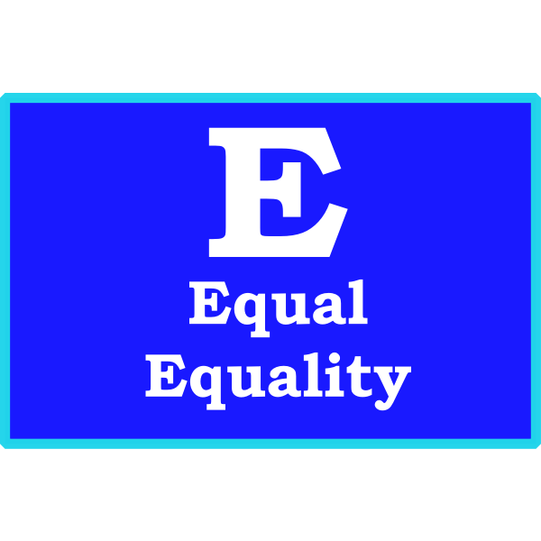 SVG E Equal Equality